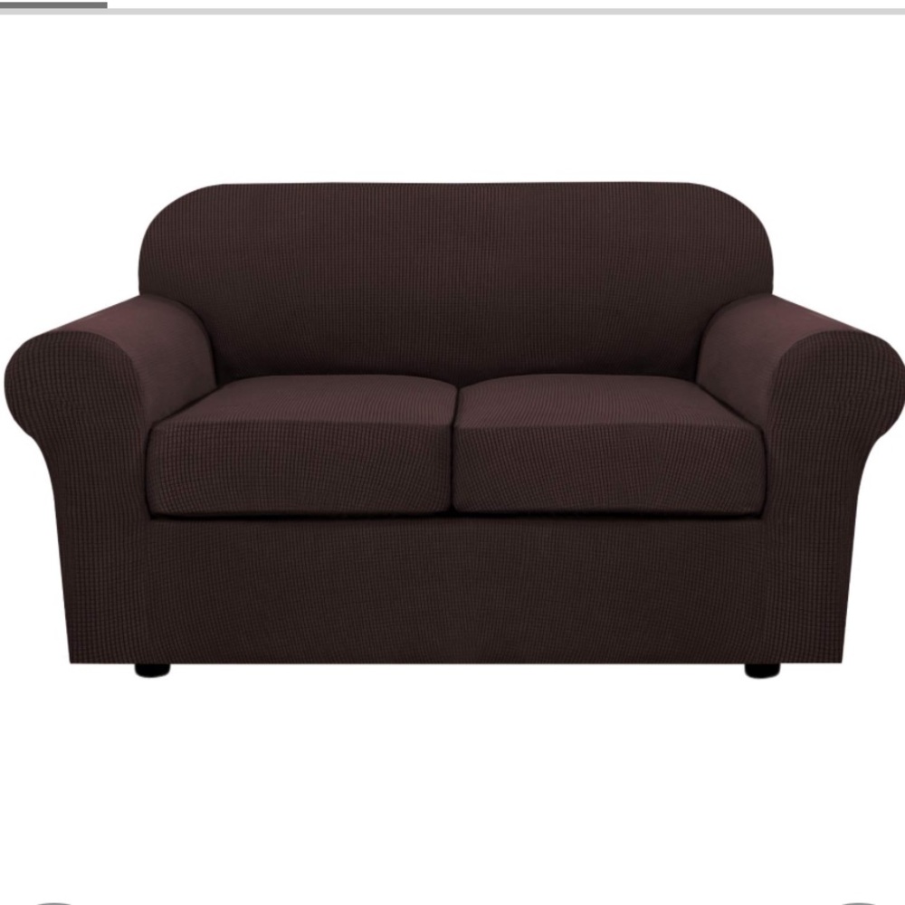 Furniture Slip Cover 3-Piece Set for Two-Seater Sofa.